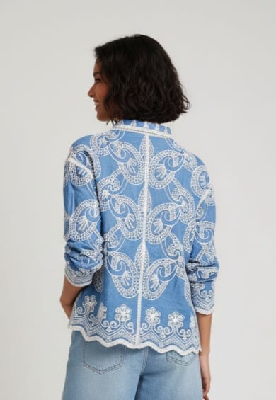 The Blue Atelier Embroidered Shirt