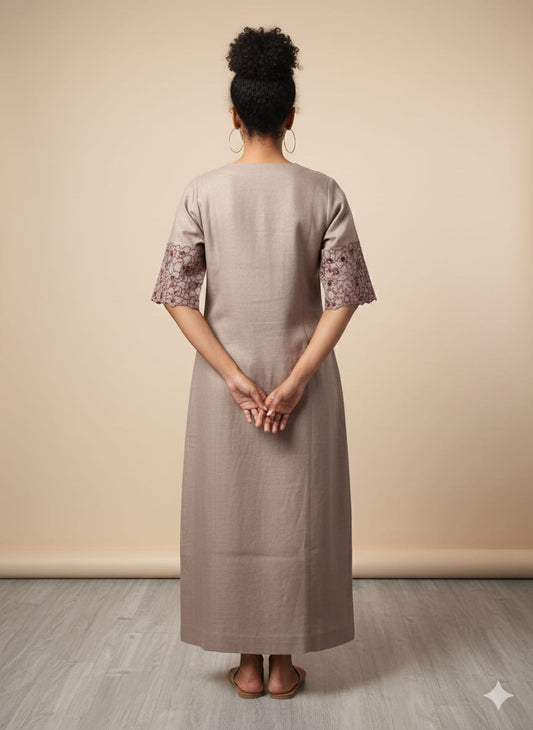 Aurelia Linen Button-Down Dress