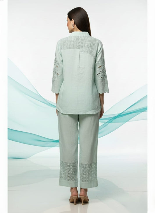 Whisper Mint Heritage Co-ord Set