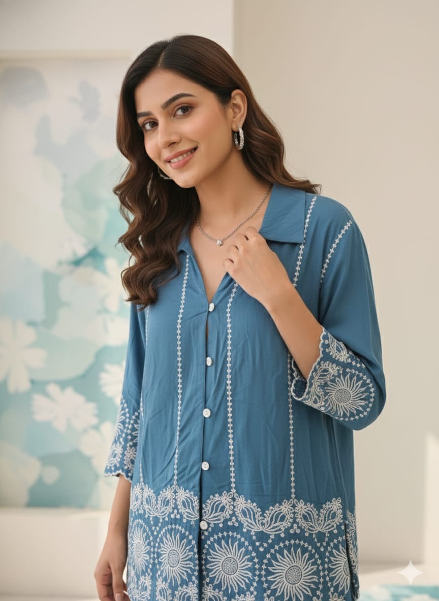 Serene Skylace Co-ord Set