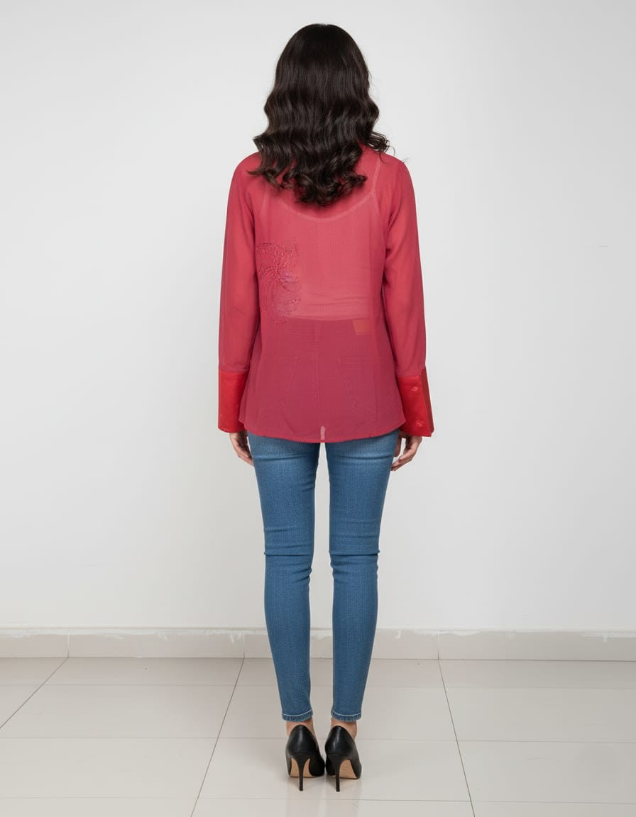 Garnet Illume Panel Shirt