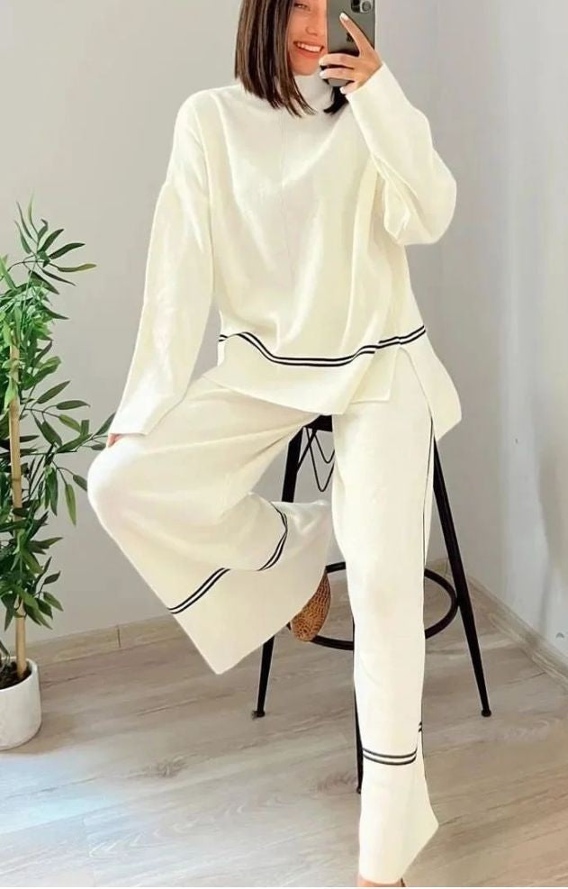 COLOR BLOCK LINNIG COORD