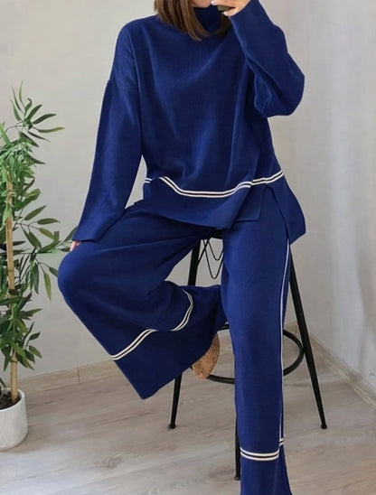 COLOR BLOCK LINNIG COORD