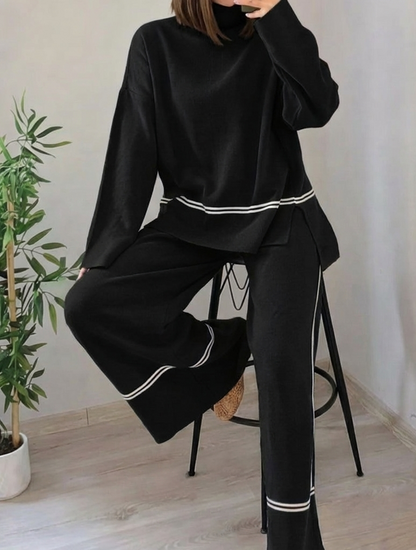 COLOR BLOCK LINNIG COORD