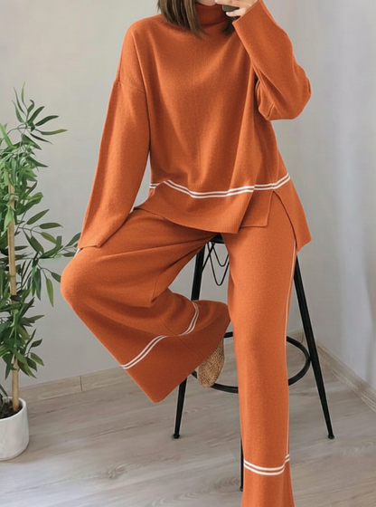 COLOR BLOCK LINNIG COORD