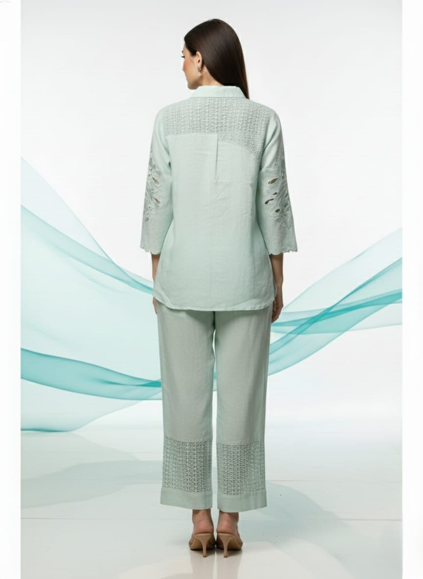 Whisper Mint Heritage Co-ord Set