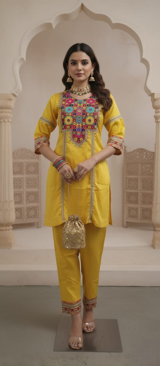 Mehfil Muse Mirror Kurta Set