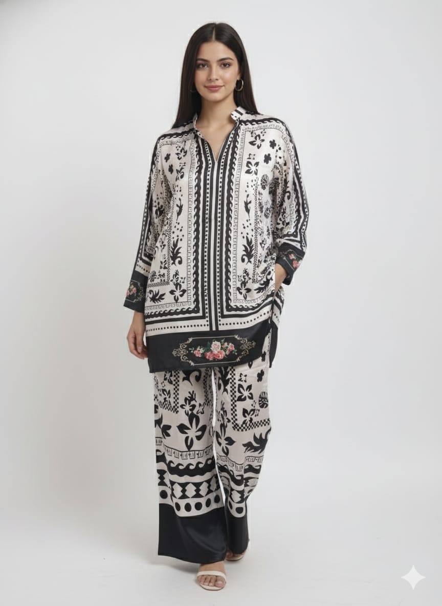 Monochrome Reverie Co-ord Set