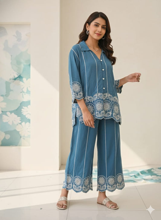 Serene Skylace Co-ord Set