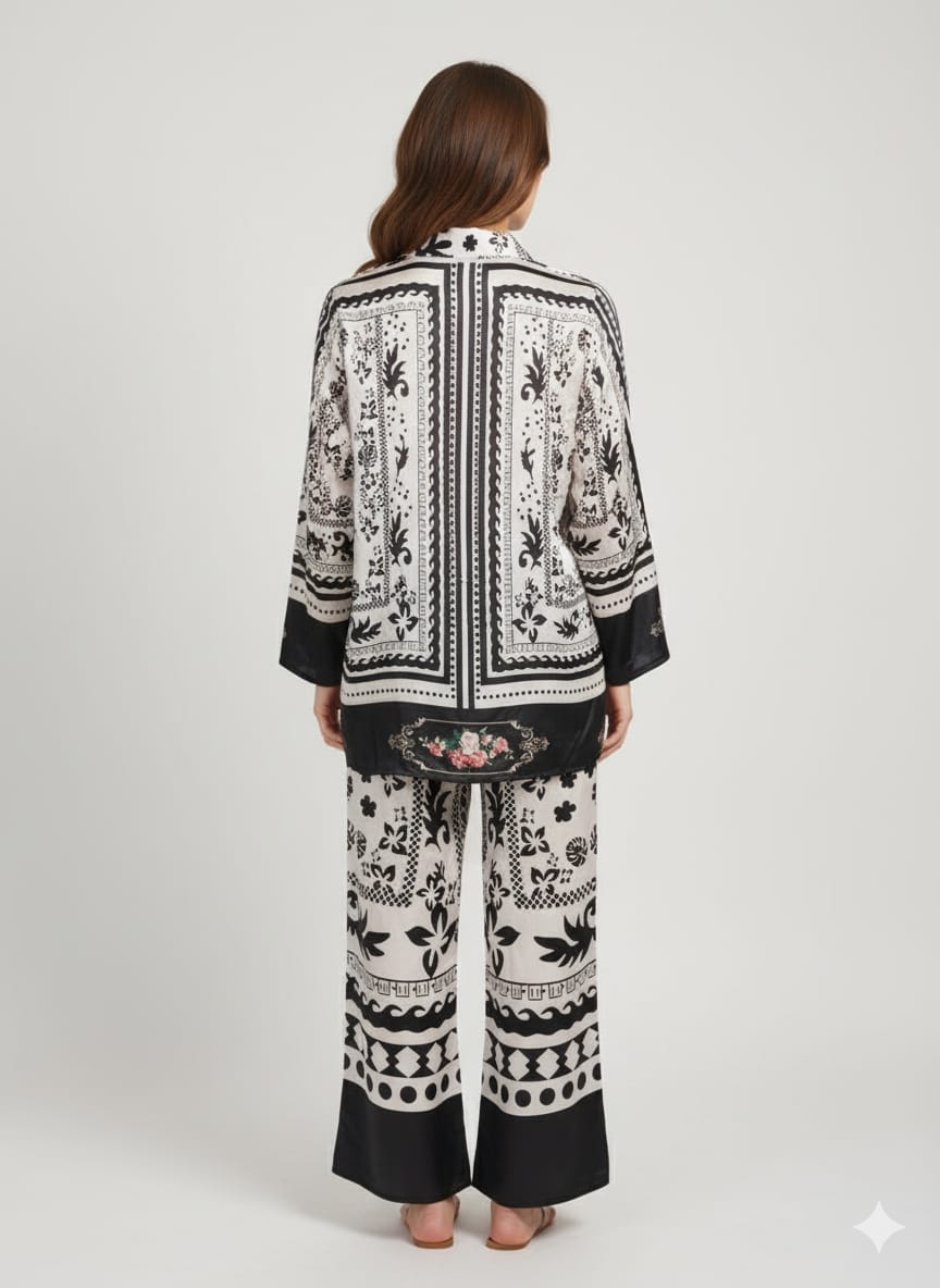 Monochrome Reverie Co-ord Set