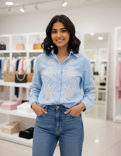 Skyline Embroidered Classic Shirt