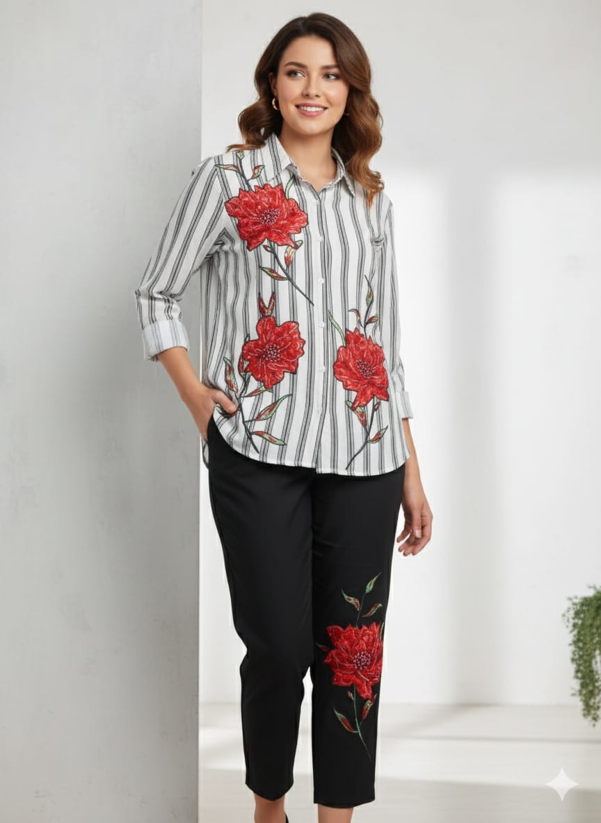 Red Reverie Co-ord Set