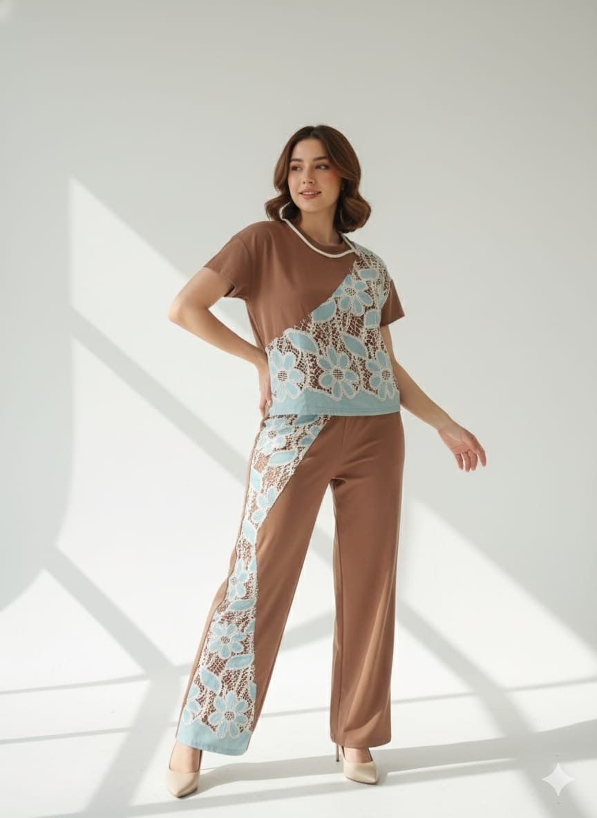 Blue Whisper Co-ord Set