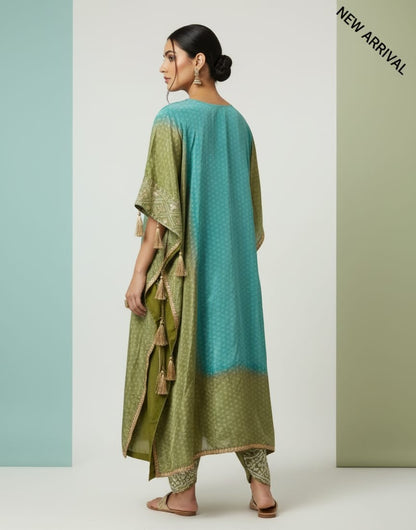 Kaftan kurta set with dhoti pants