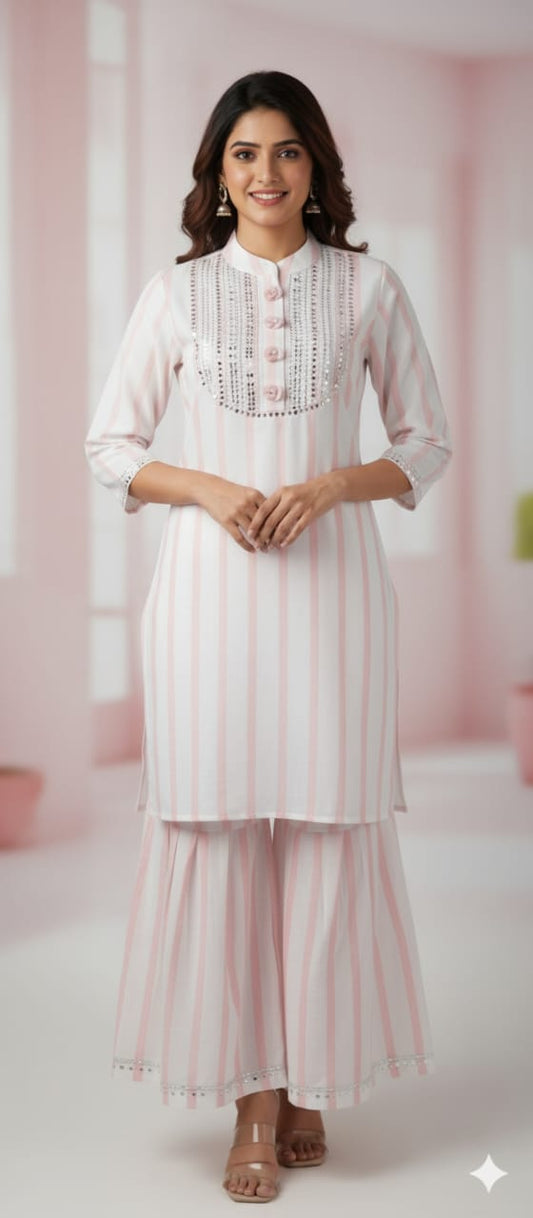 Ethnic kurta and sharara set