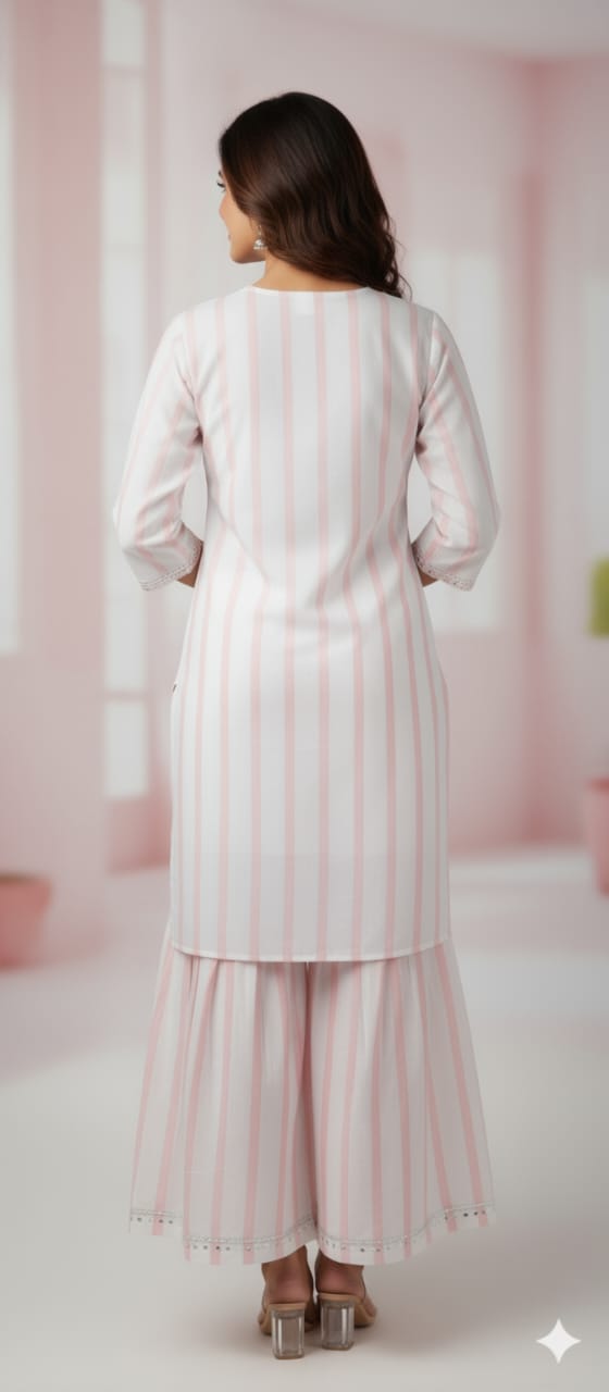 Ethnic kurta and sharara set