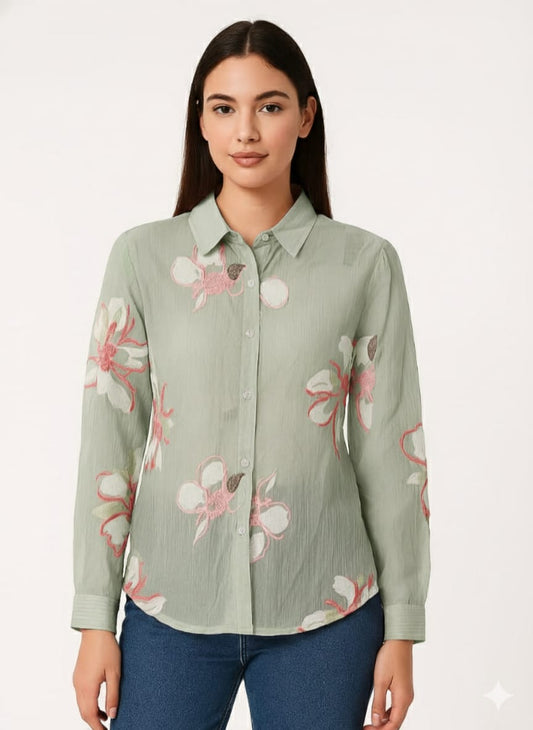 Olive Whisper Shirt