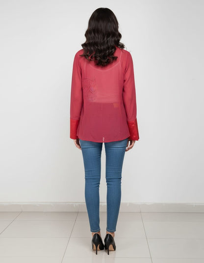 Garnet Illume Panel Shirt