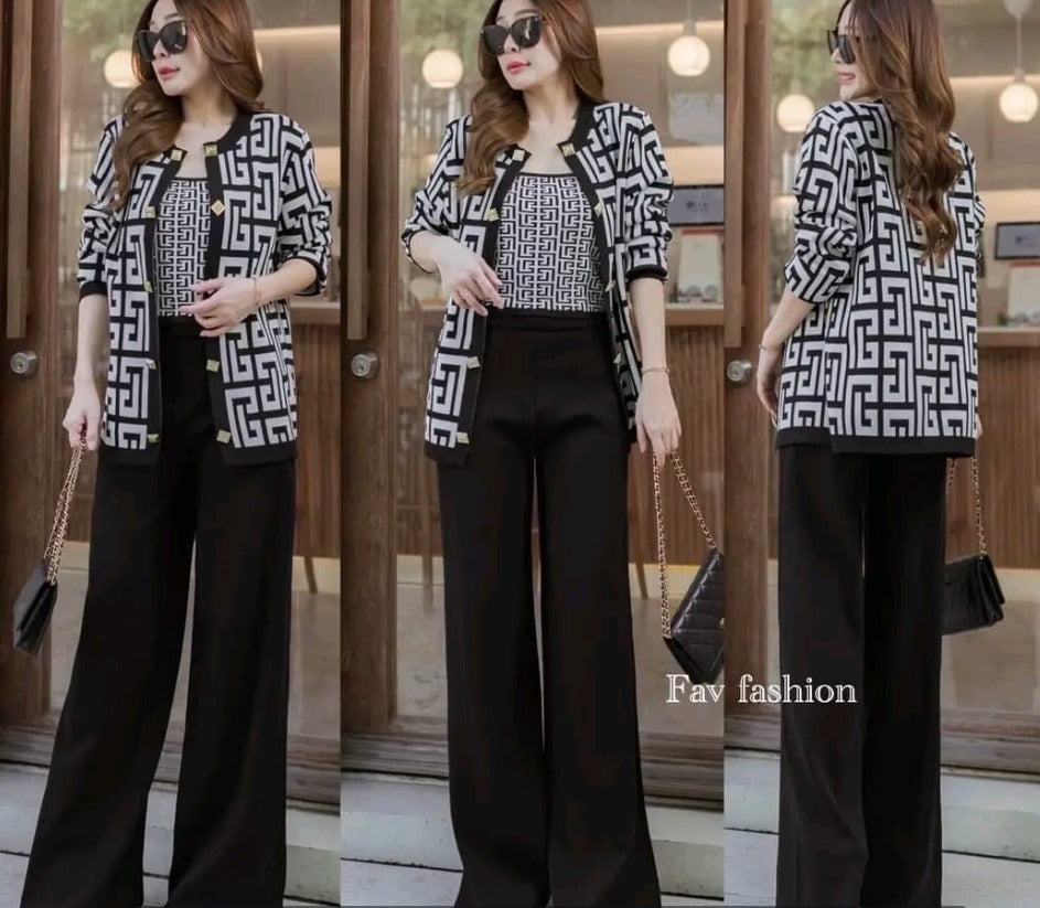 3 PIECE WOOLEN CO-ORD SET