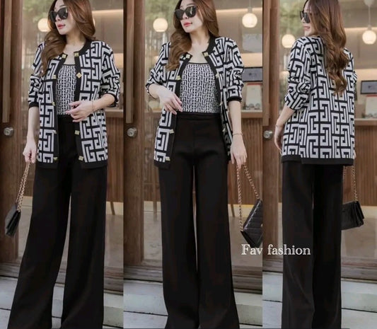 3 PIECE WOOLEN CO-ORD SET