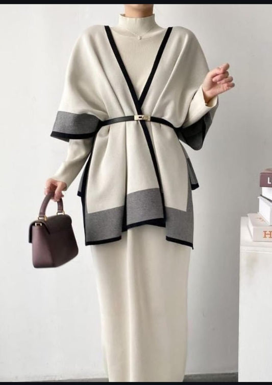 Woolen Luxury Coord Dress Set - 2 pc set